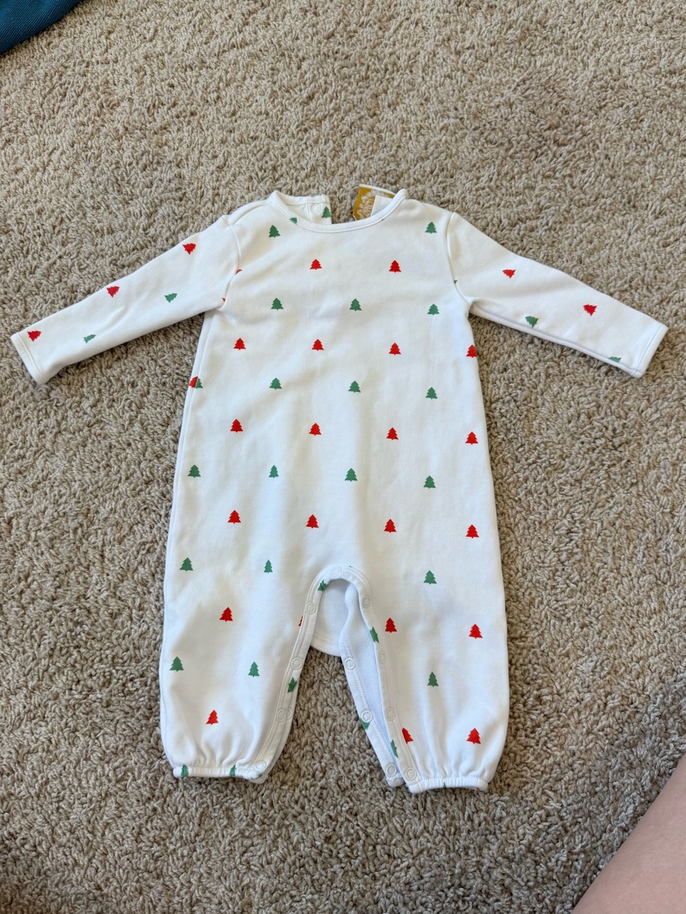 The Beaufort Bonnet Company Long Sleeve Patton Play Romper - Thomas Point Tree